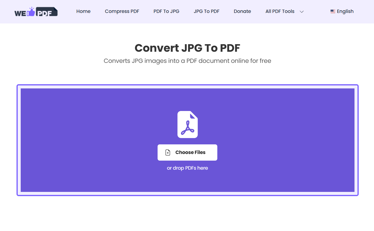 Convert JPG to PDF