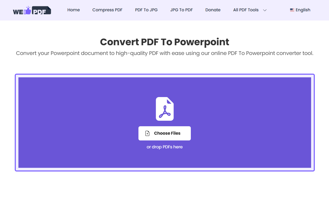 Convert PDF to PowerPoint